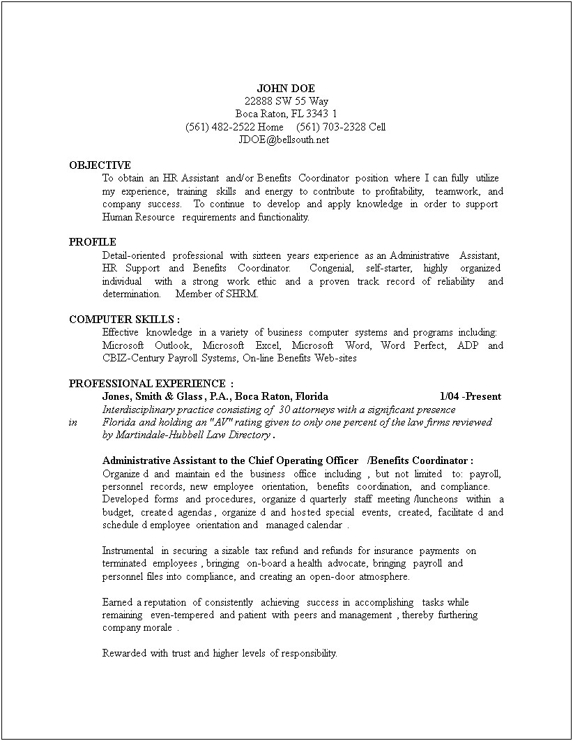 Housing Compliance Specialist Professional Summary Resume