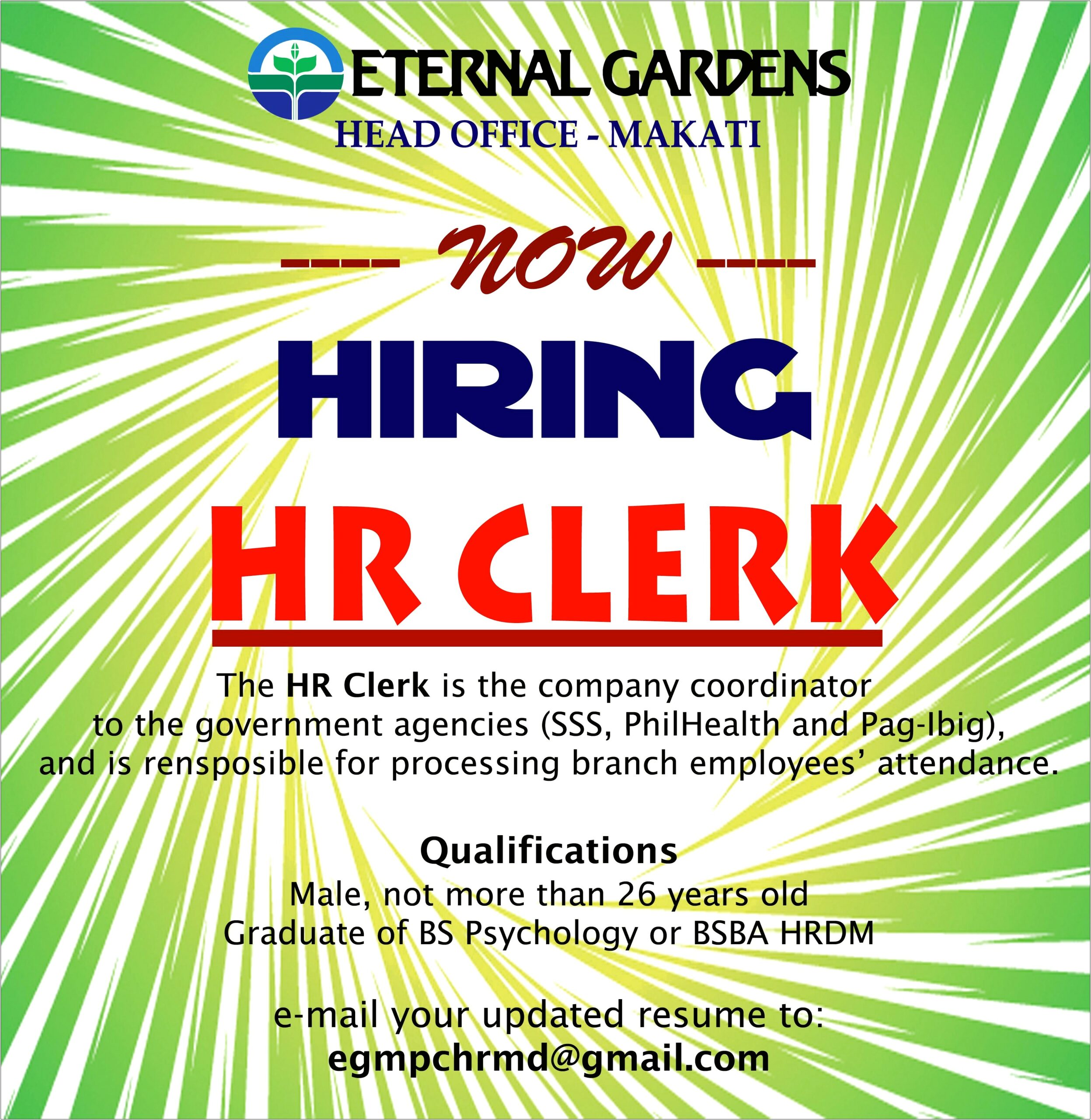 Hr Clerk Job Description For Resume