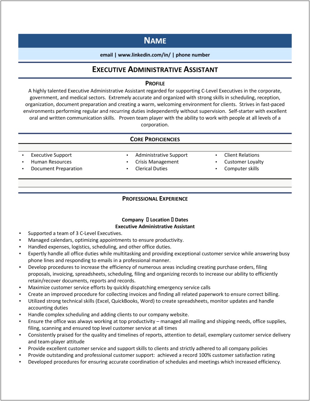 Human Resources Administrative Assistant Resume Objective