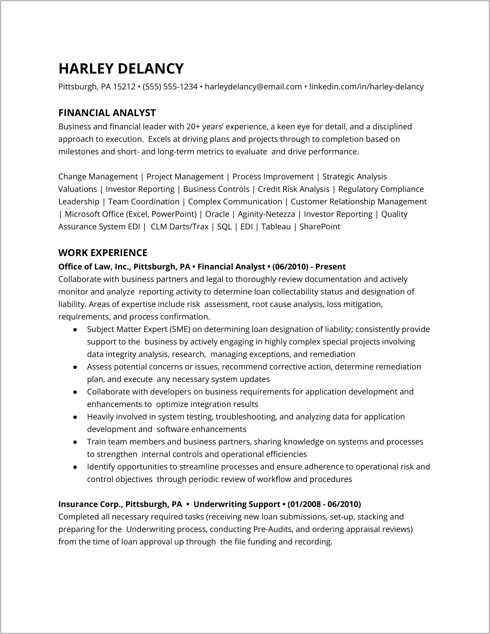 Hyperion Planning Director Resume Example