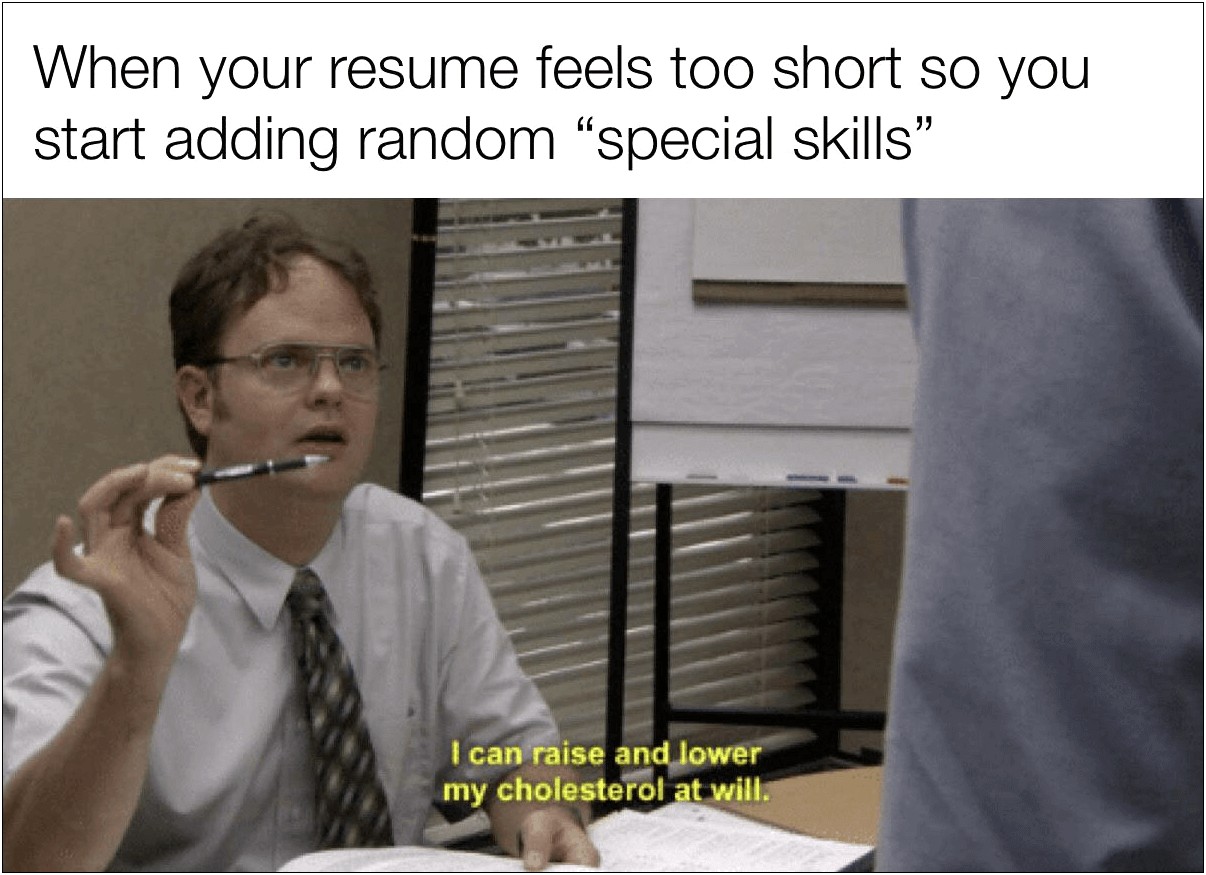 I Need A Resume For A Job Meme