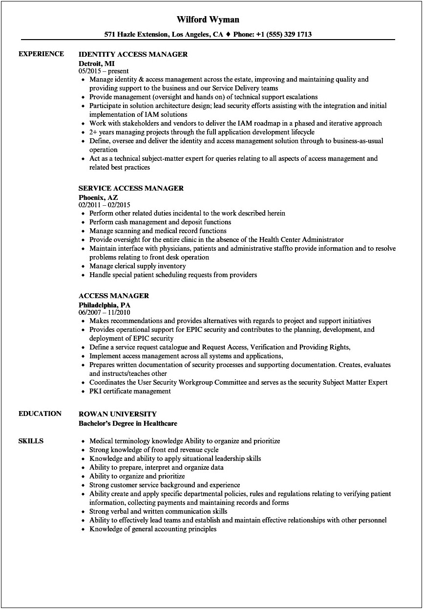 Ibm Security Access Manager Resume