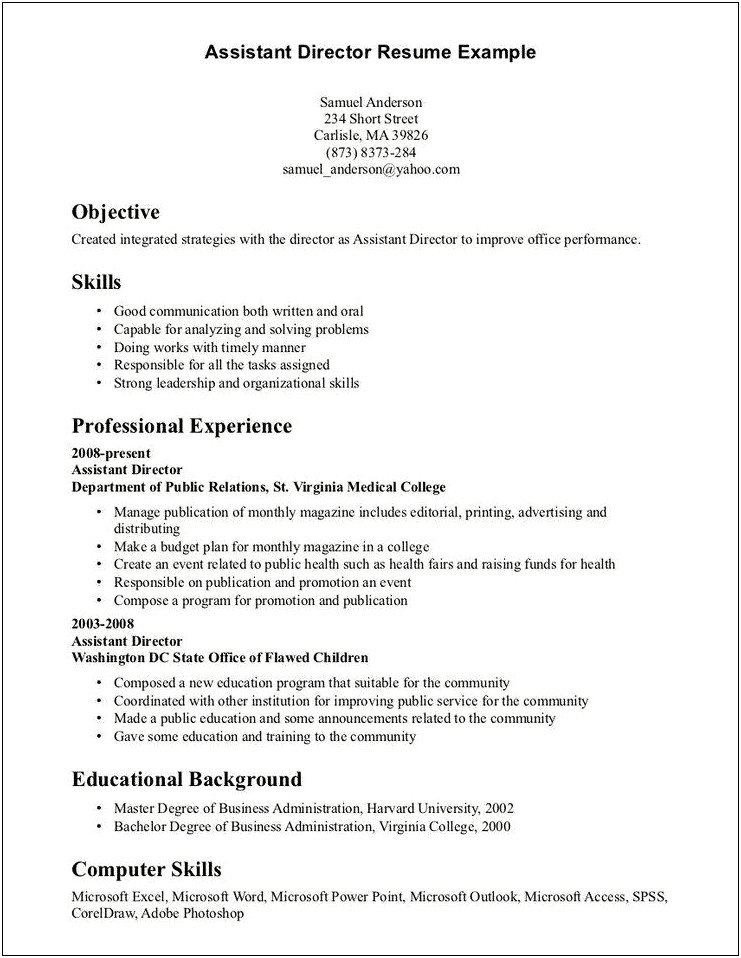 Ideas For Skills And Abilities On A Resume