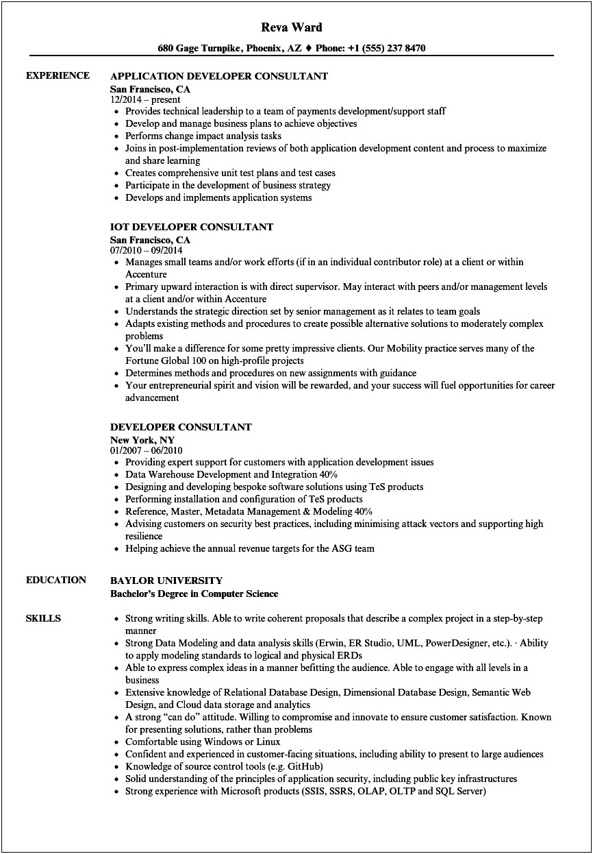 Implementation Consultant Job Description Resume