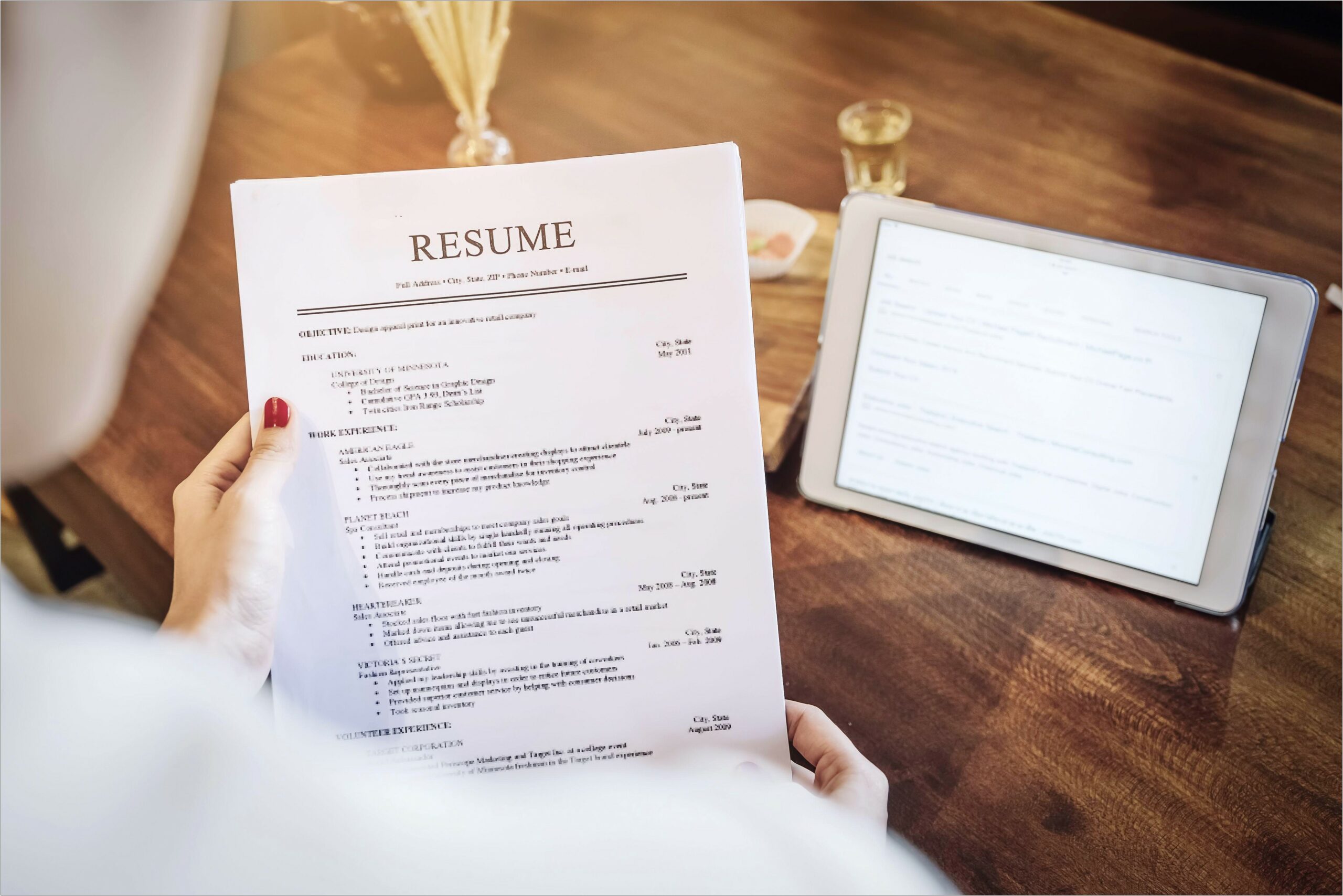 Important Information To Put In A Resume