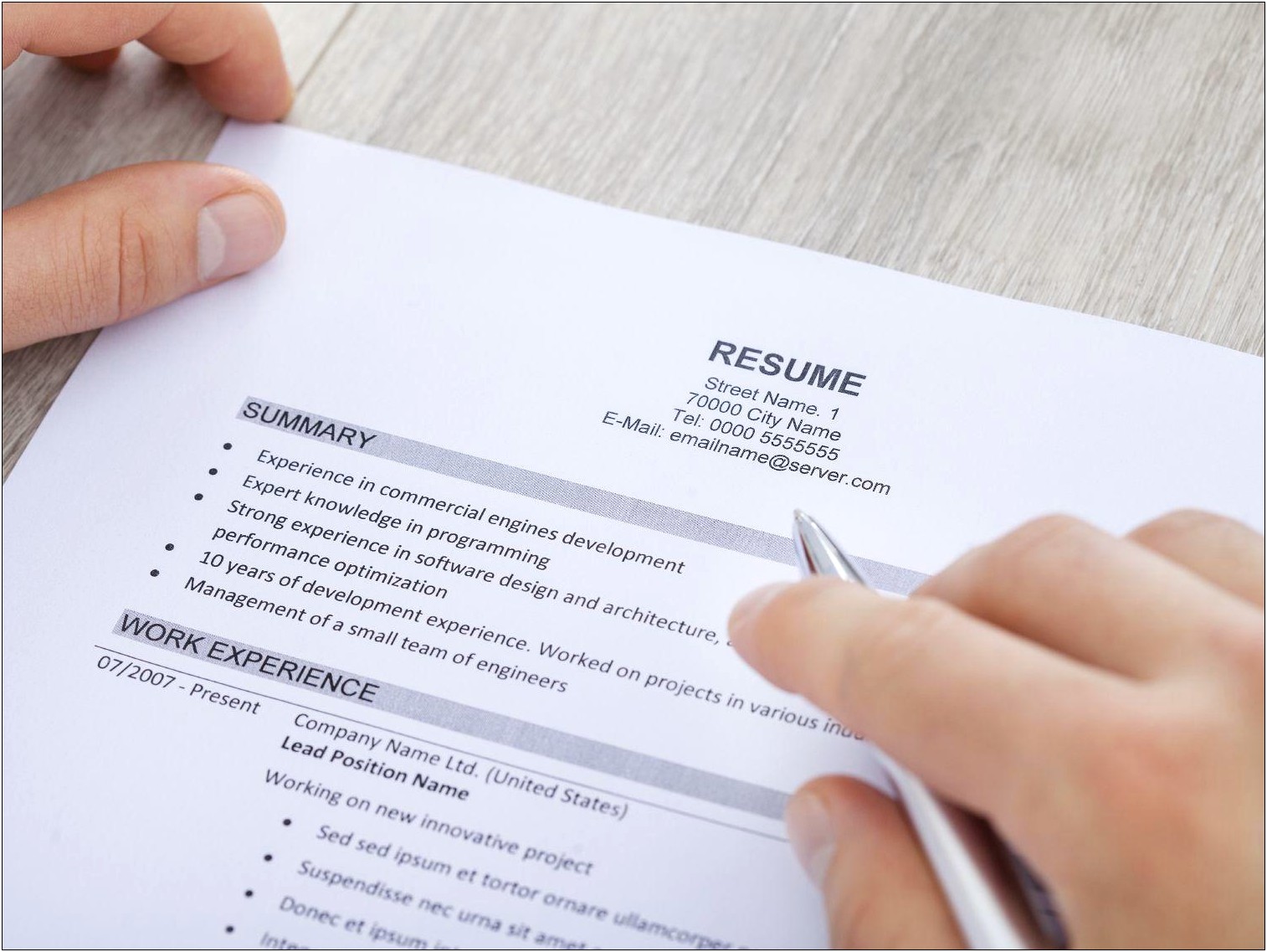 Important Success Words In Resume Summary