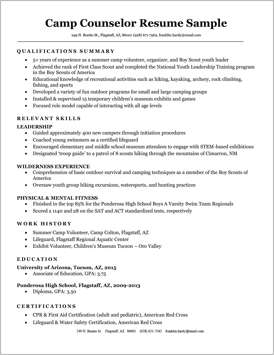 Impressive Resume For Guidance Counselor Jobs