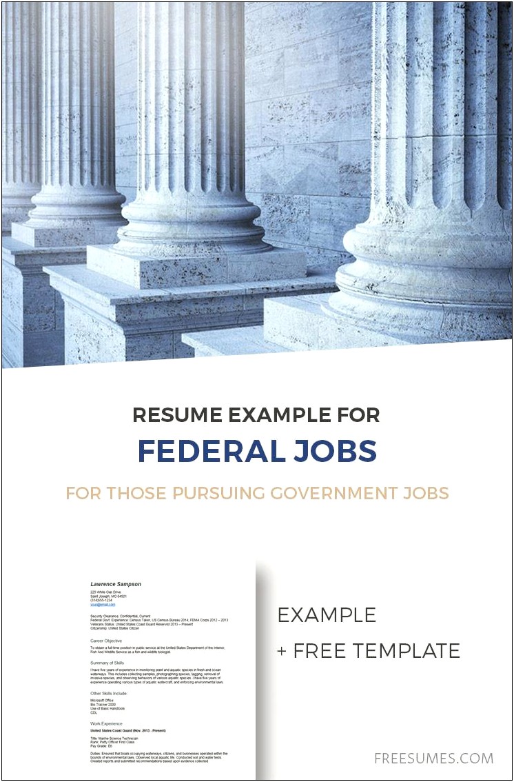 Include Census Work On Federal Resume