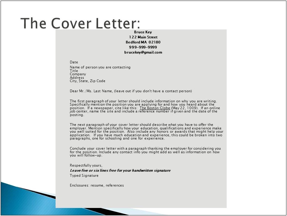 Include References In Cover Letter Or Resume