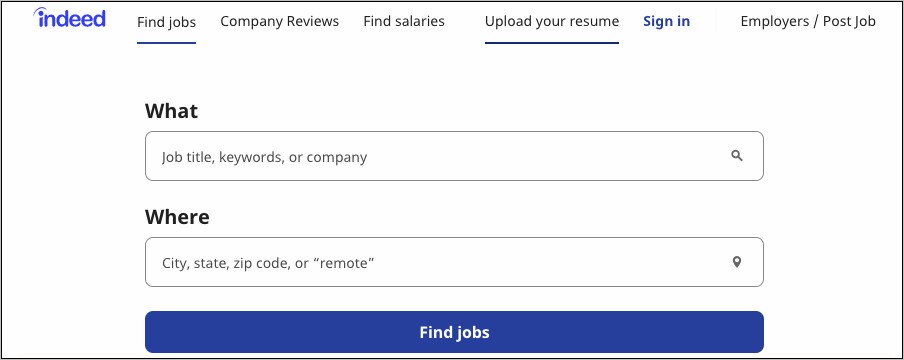 Indeed Job Search Upload Resume