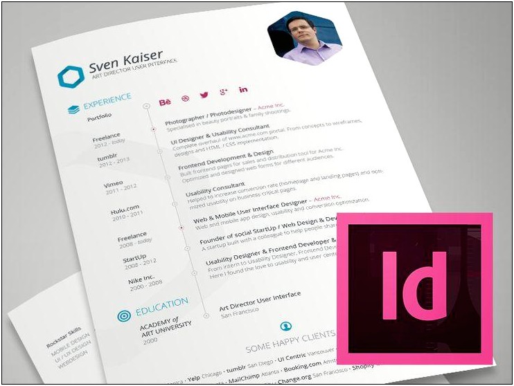 Indesign Online Free Resume Template