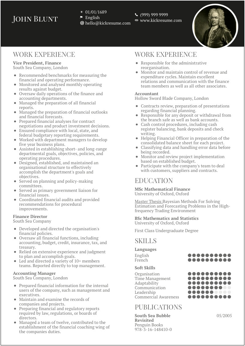 Indian Chartered Accountant Resume Samples