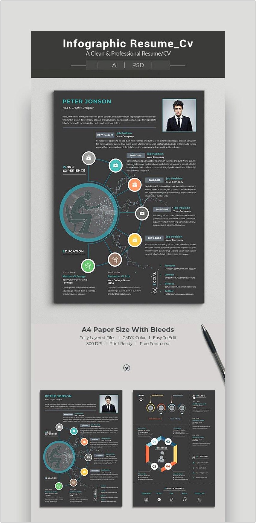 Infographic Examples It Professional Resume