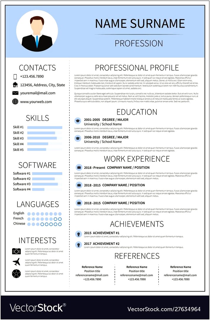 Infographic Resume Template Free Download