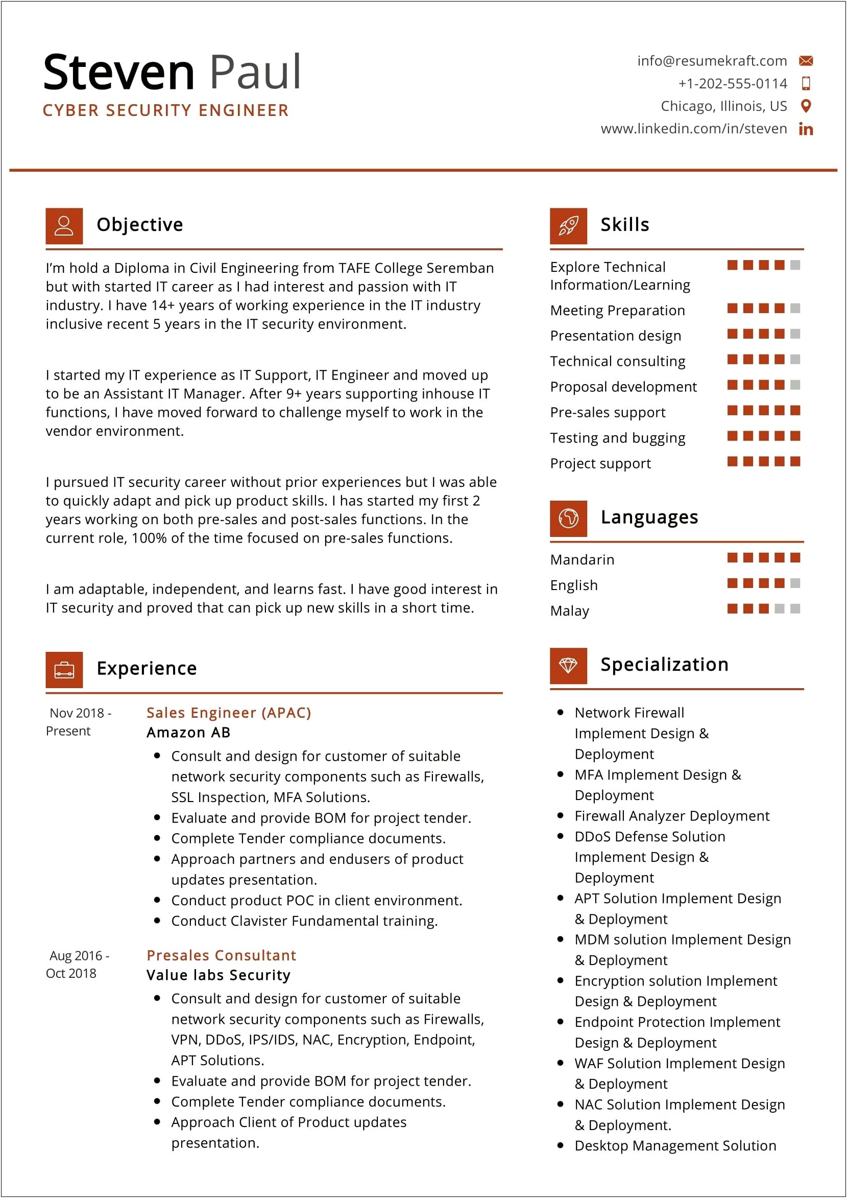 Information Security Manager Resume Summary