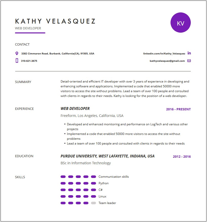 Information Technology Resume Examples 2016