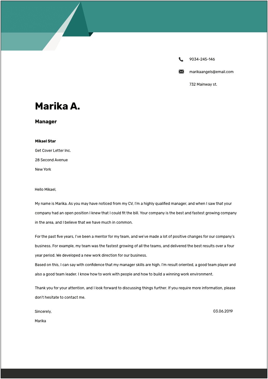 Interior Design Resume Cover Letter Examples