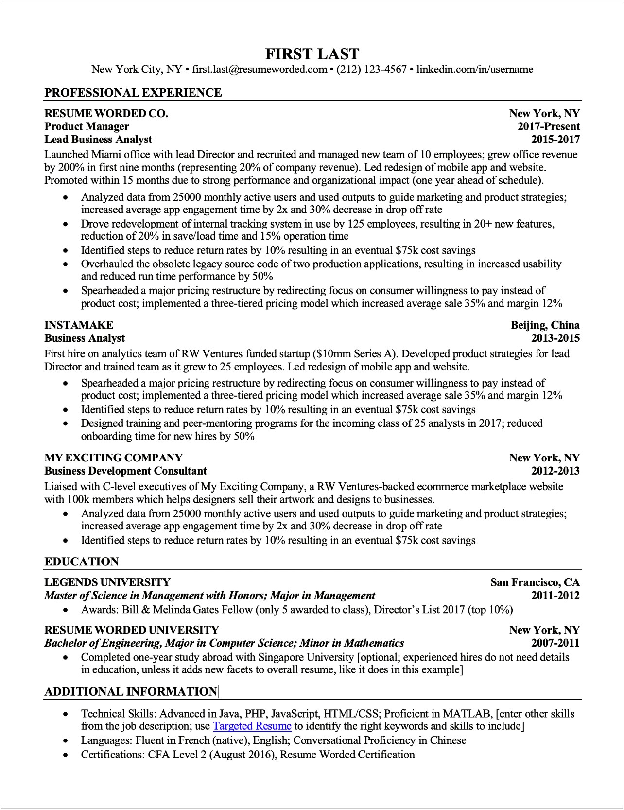 Introductory Paragraph Examples For Resume
