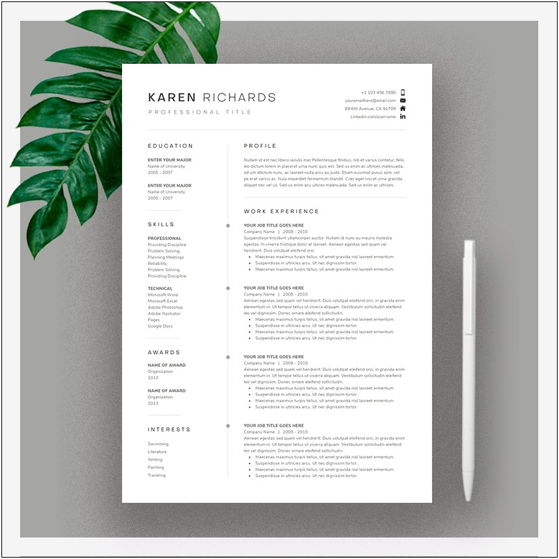 Is Inspire A Good Word For Resume