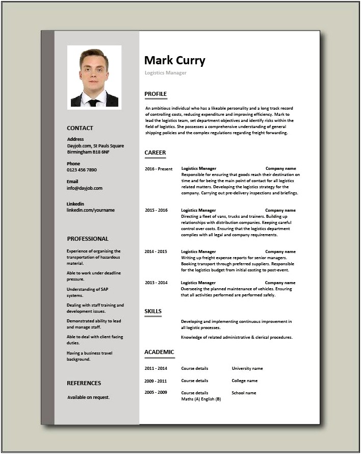Is New Courier Good For A Resume