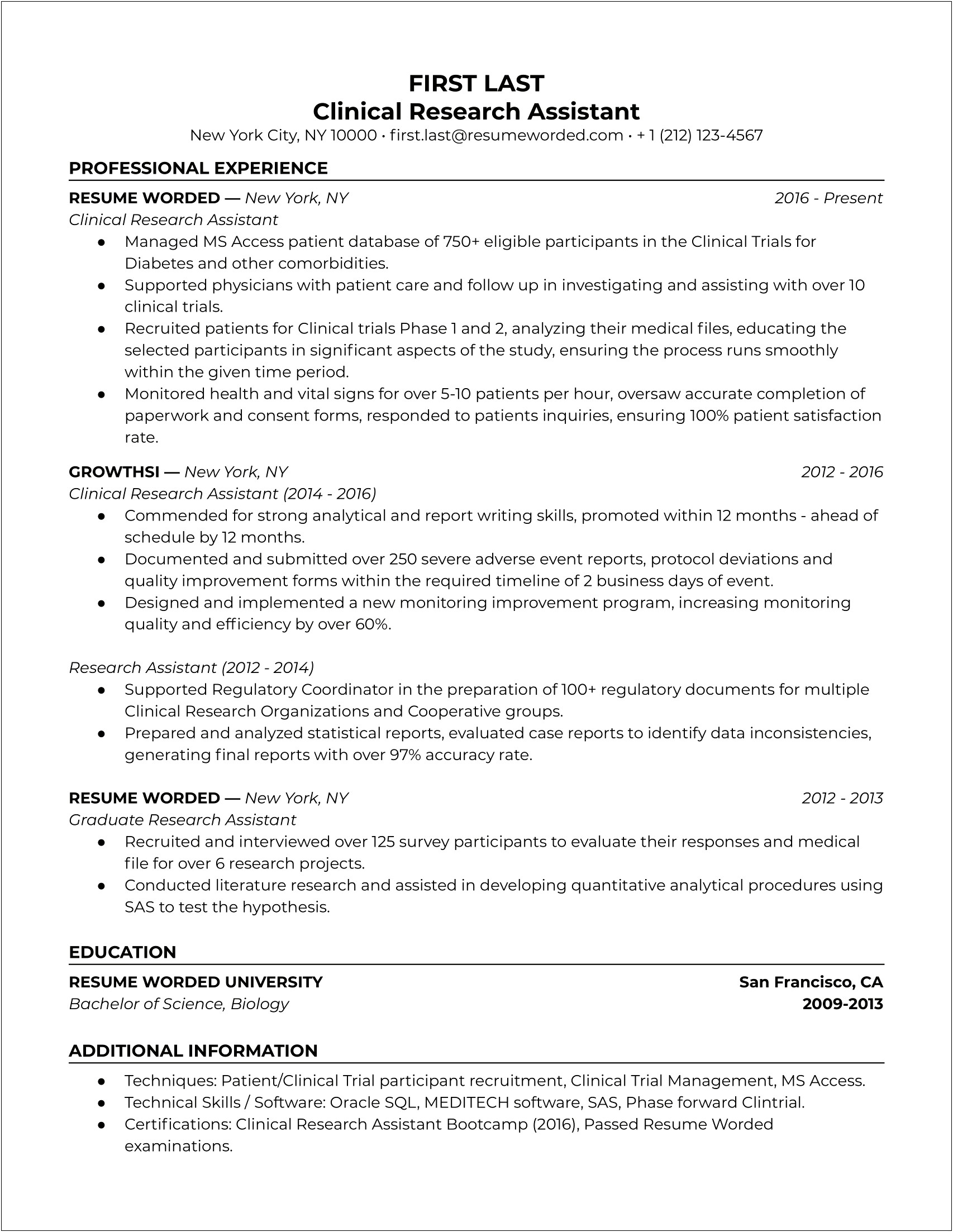 Is Research Good On A Resume
