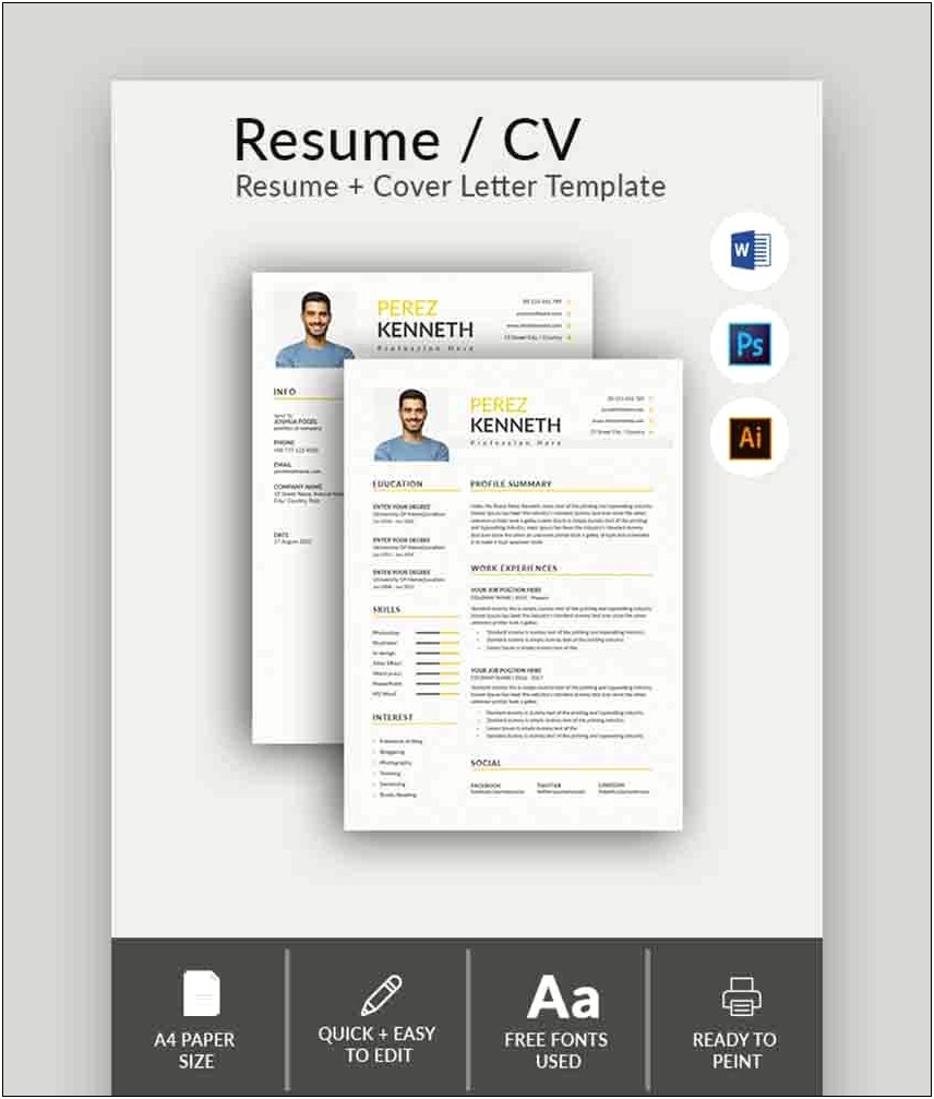 Is Resume Ppt Is Letter Or A4