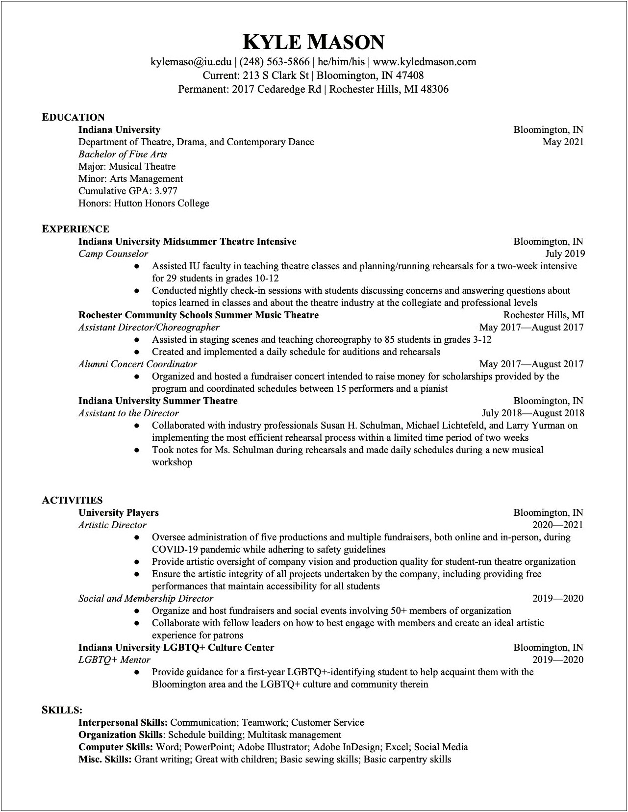 Is Sewing A Skill Resume