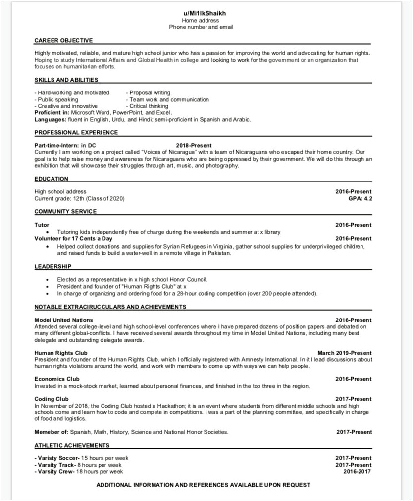 Is There Need For Objective On Resume