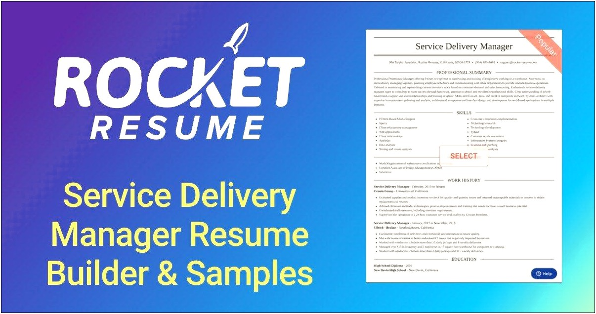 It Delivery Manager Resume Samples