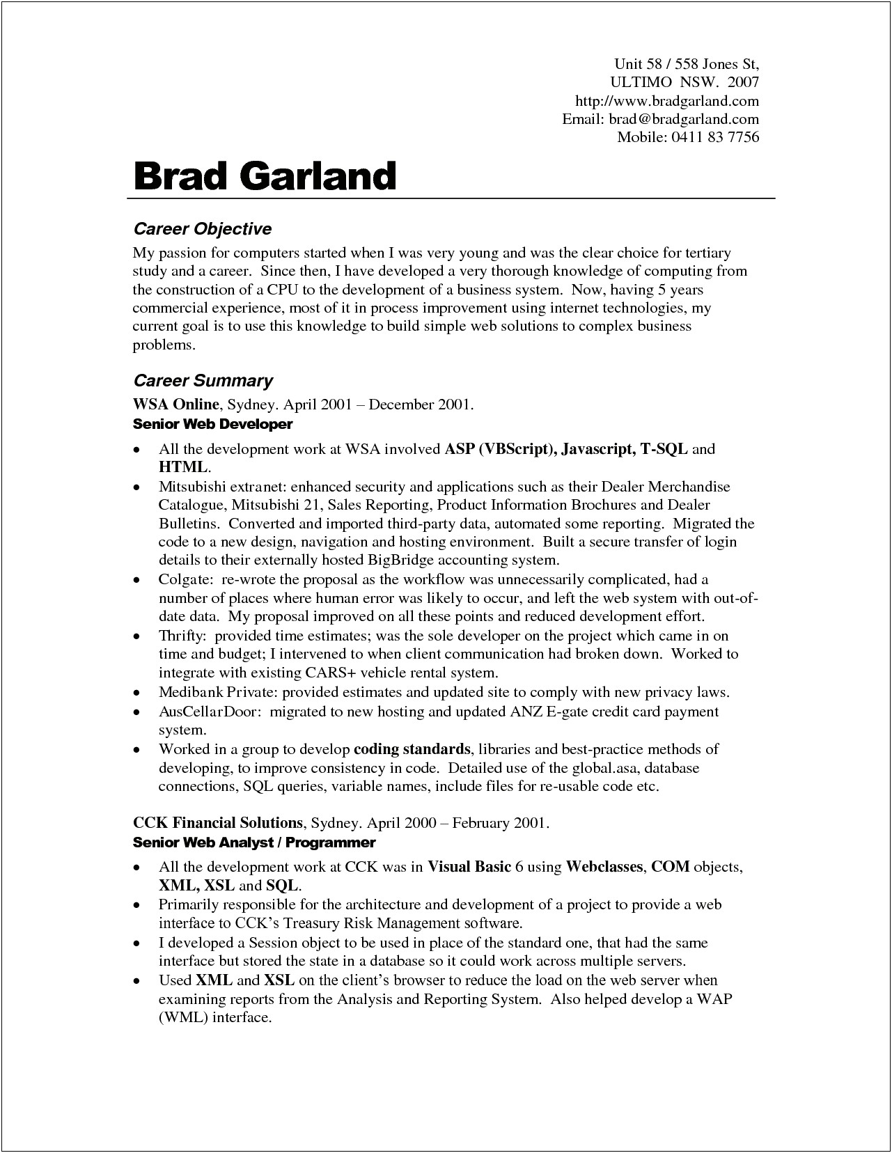 It Engineer Resume Objective Example