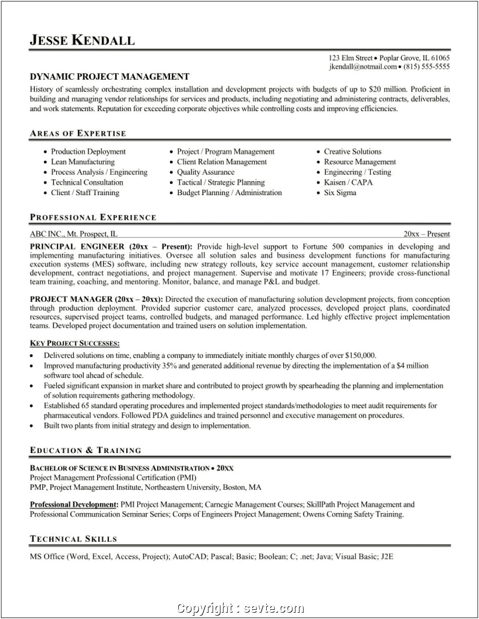 It Infrastructure Manager Resume Pdf