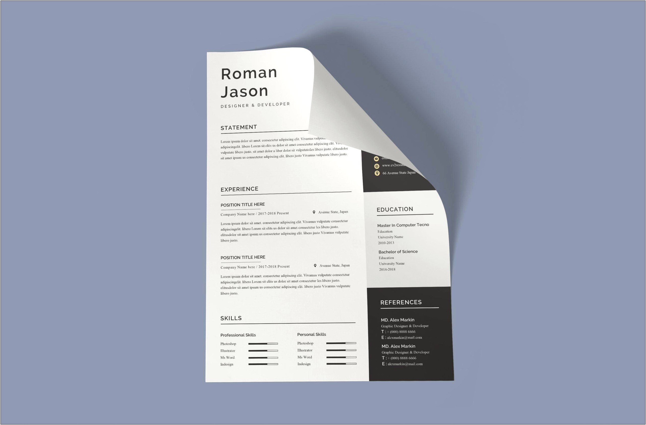 It Manager Resume Word Template