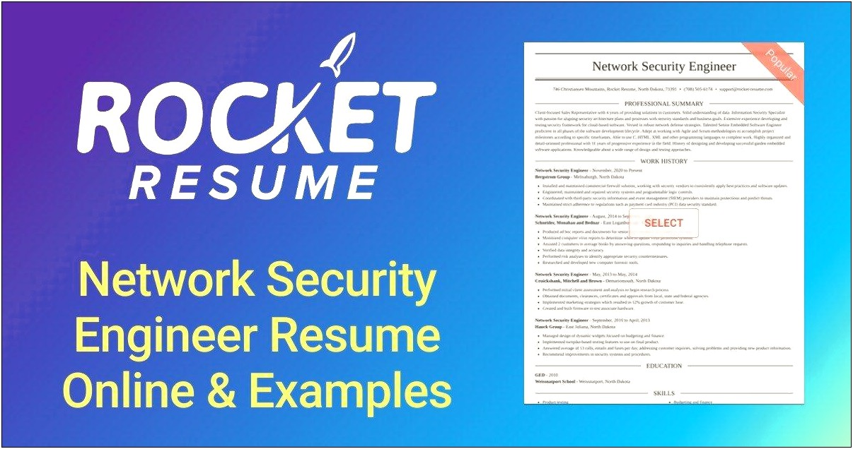 It Security Engineer Resume Objectives
