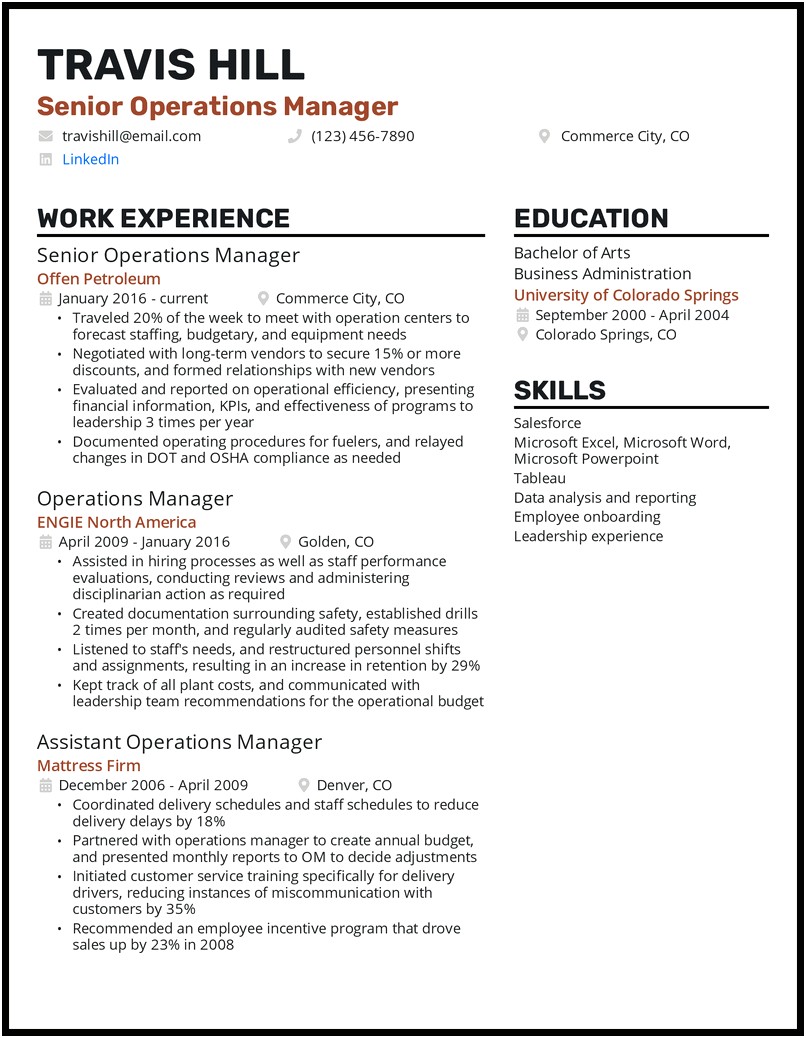 It Service Delivery Manager Resume Pdf
