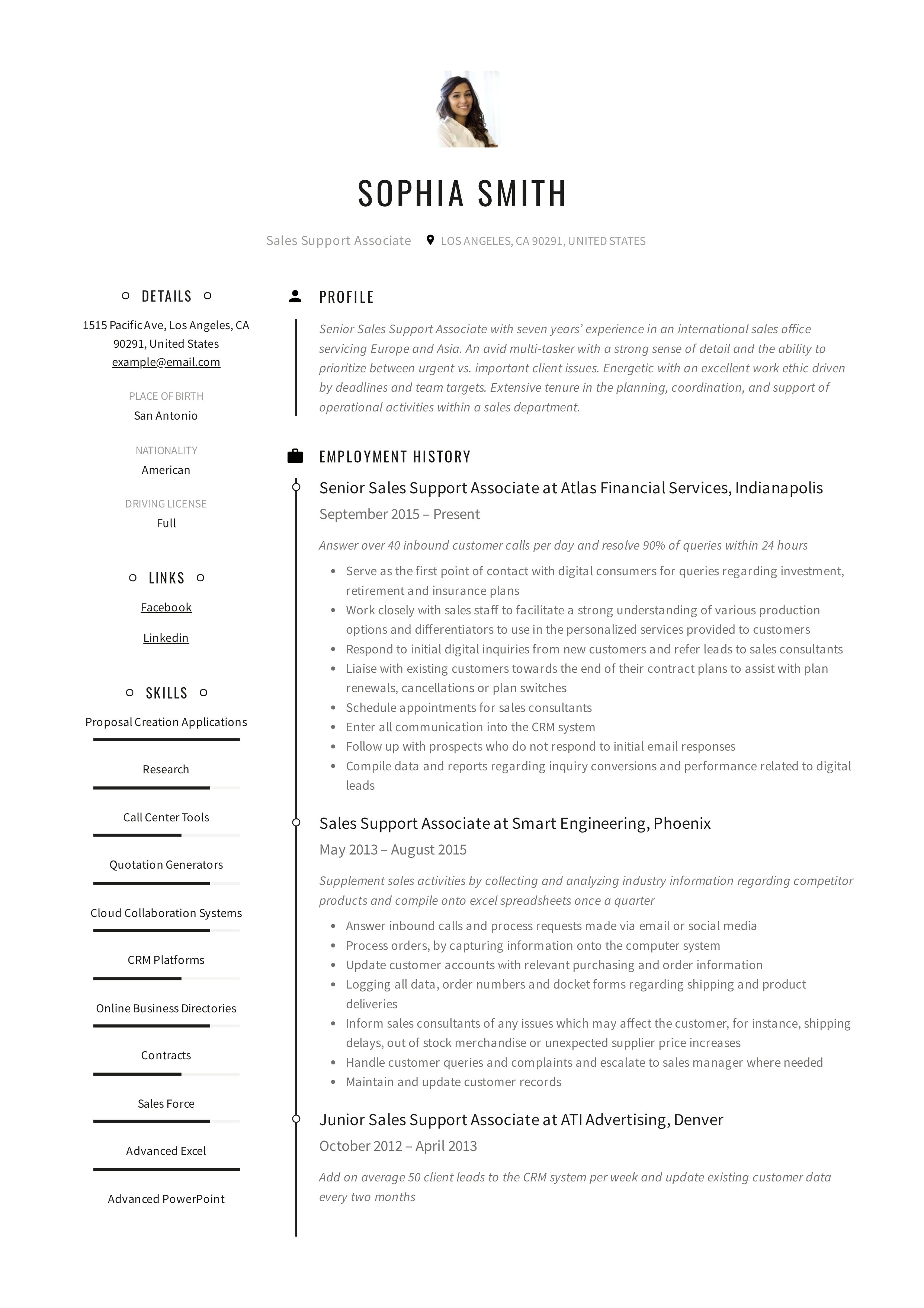 It Support Specialist Resume Examples