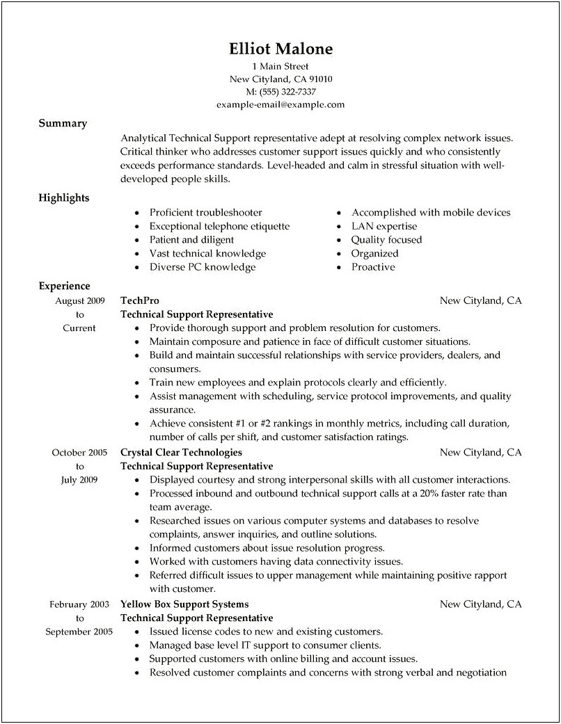 It Technical Skills For Resume
