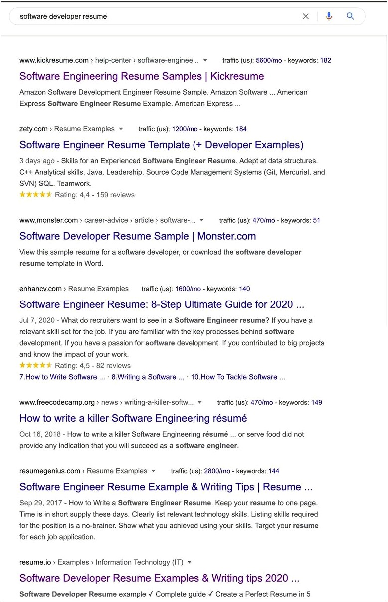 Java Software Developer Resume Sample