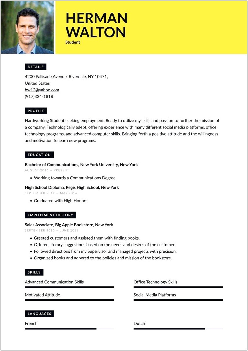 Job Application And Resume Template