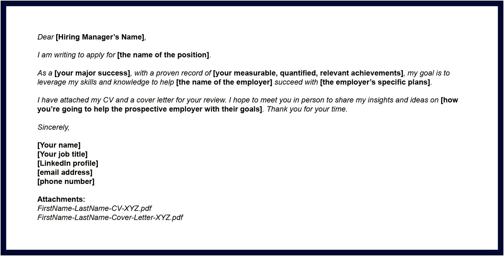 Job Email Format For Sending Resume To Company