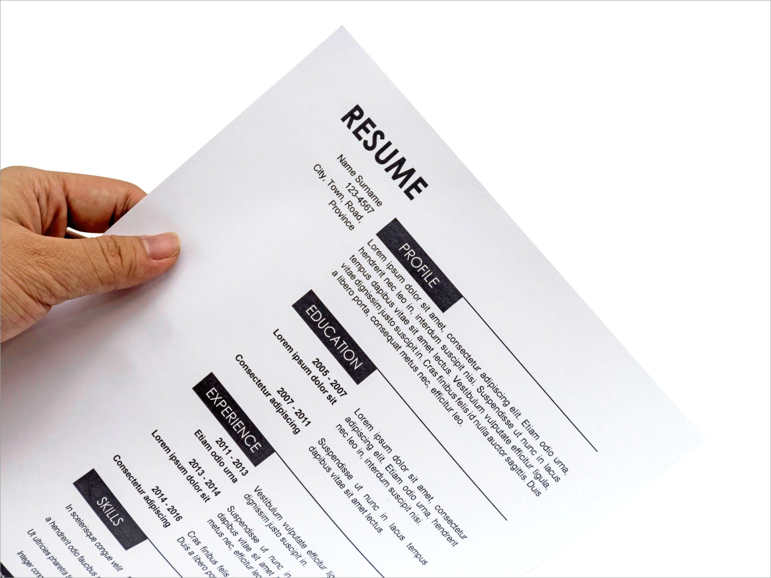 Job Resume Cover Letter Format