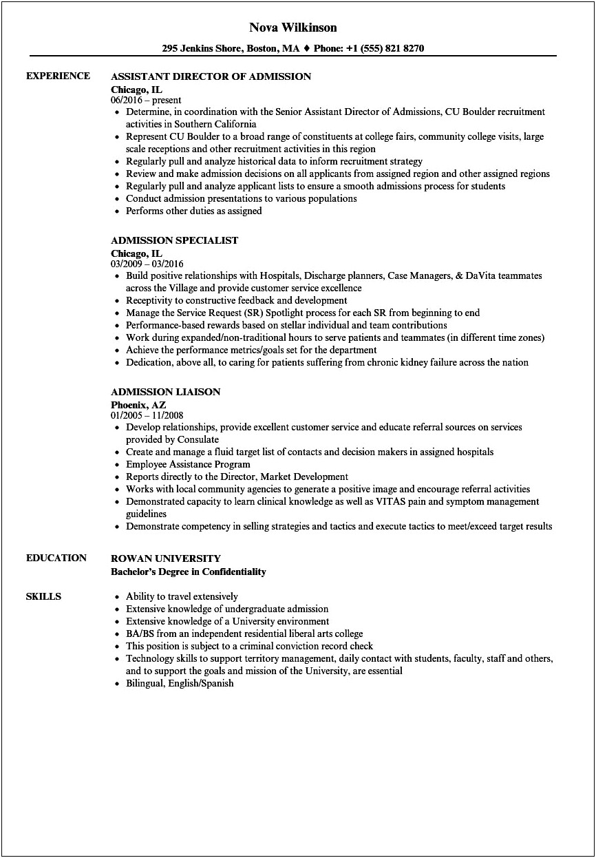 Jobs.livecareer.com Bellhop Resume