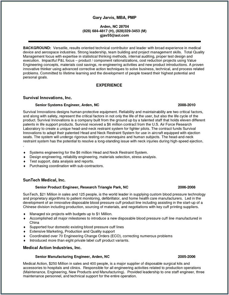 Key Resume Skills For Reliability Engineers