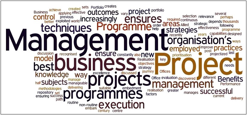 Keywords In Project Management Resumes
