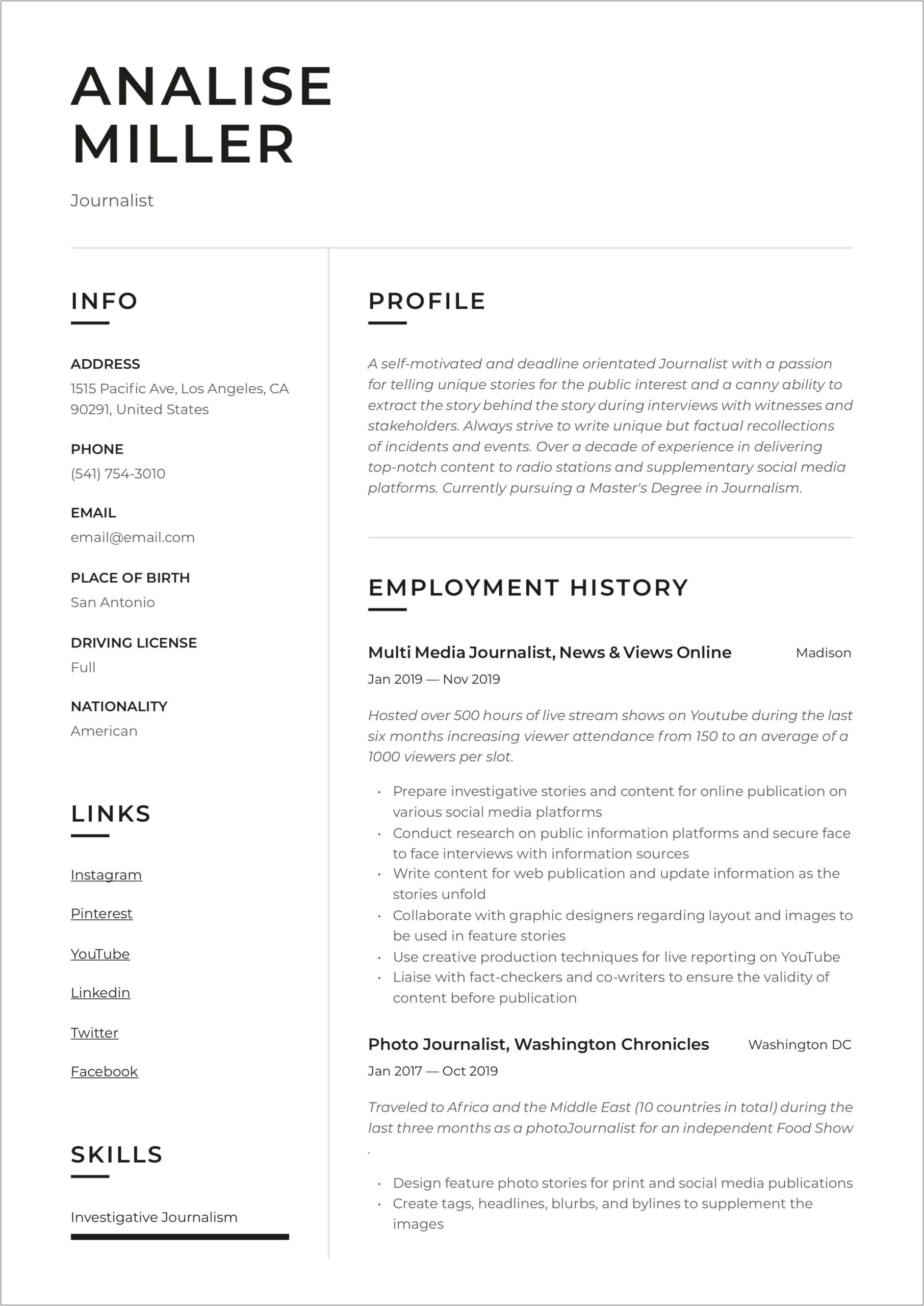 Kick Ass Word Resume Templates For It Jobs