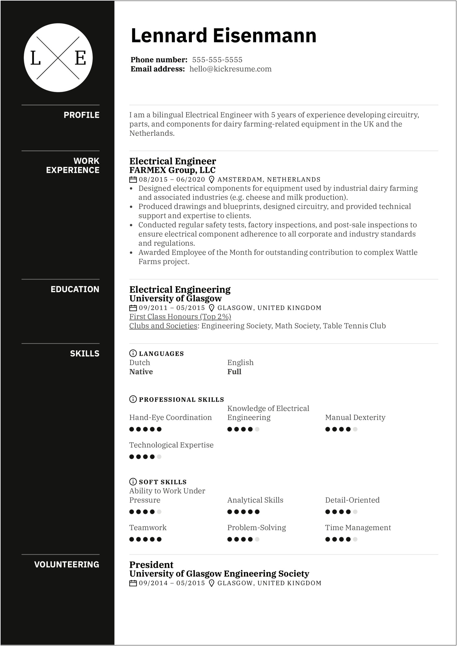 Latest Resume Examples For Electrical Engineers