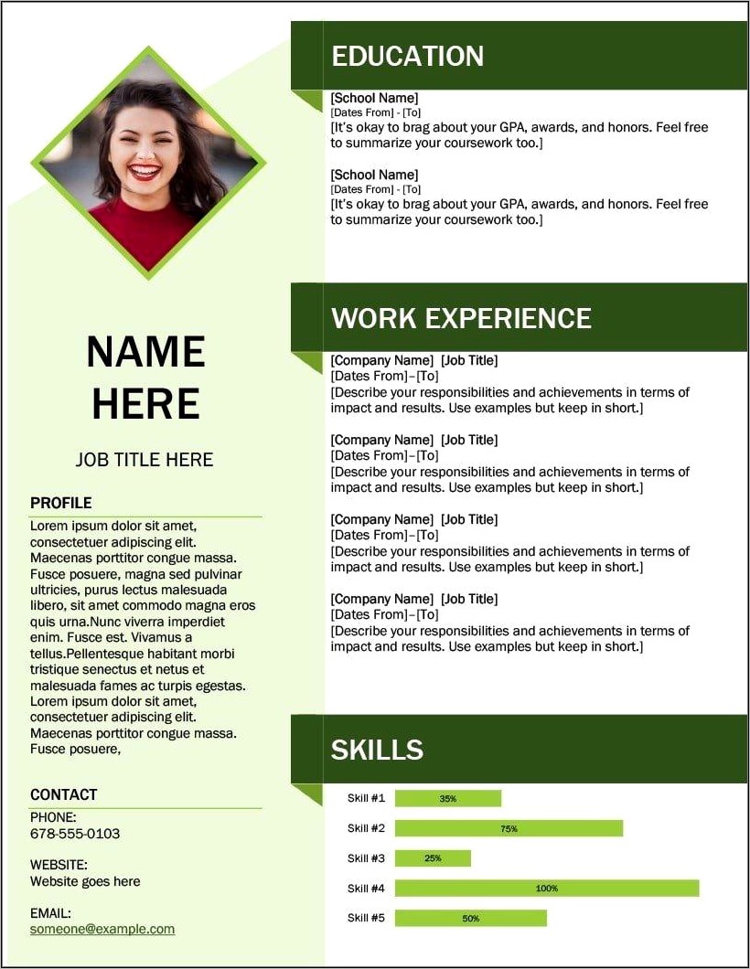Latest Resume Format Free Download