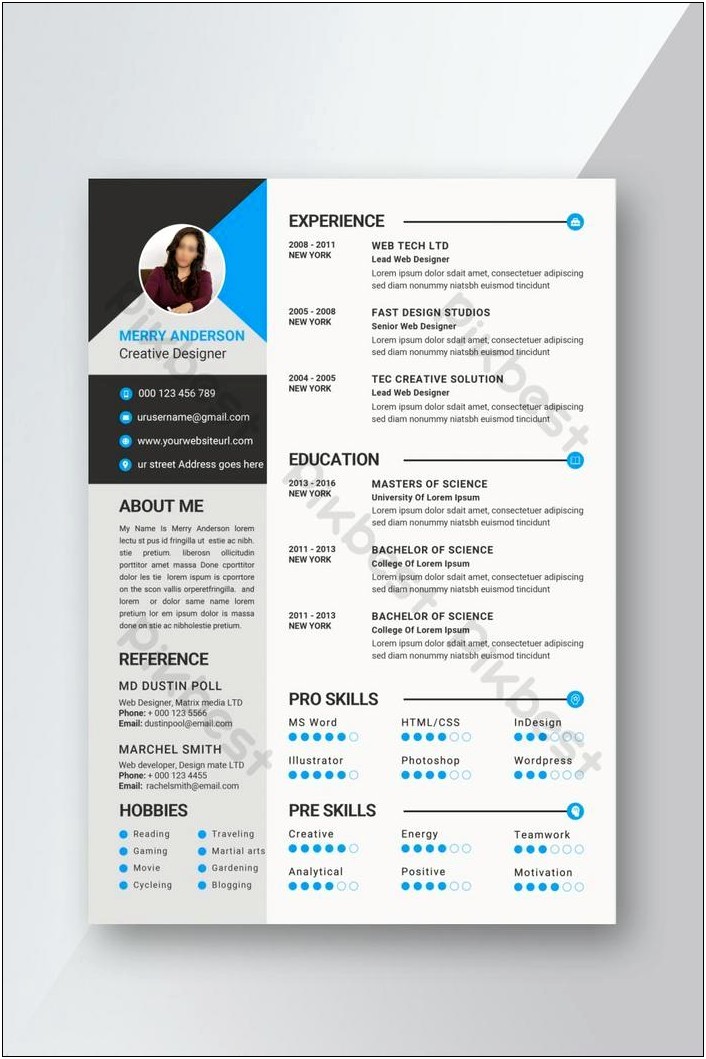 Latest Resume Templates 2013 Free Download