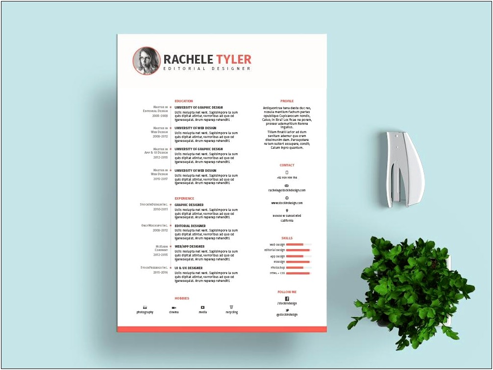 Latest Resume Templates 2015 Free Download