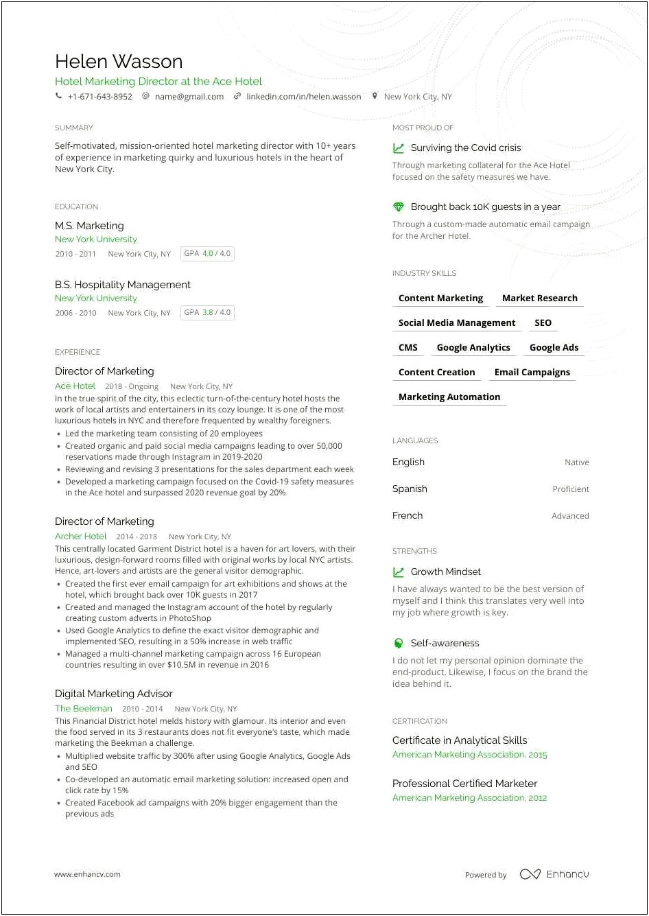 Law Firm Marketing Manager Resume