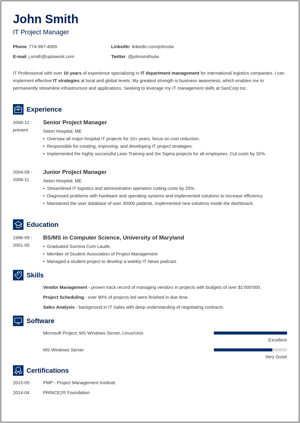 Layout For A Resume Examples